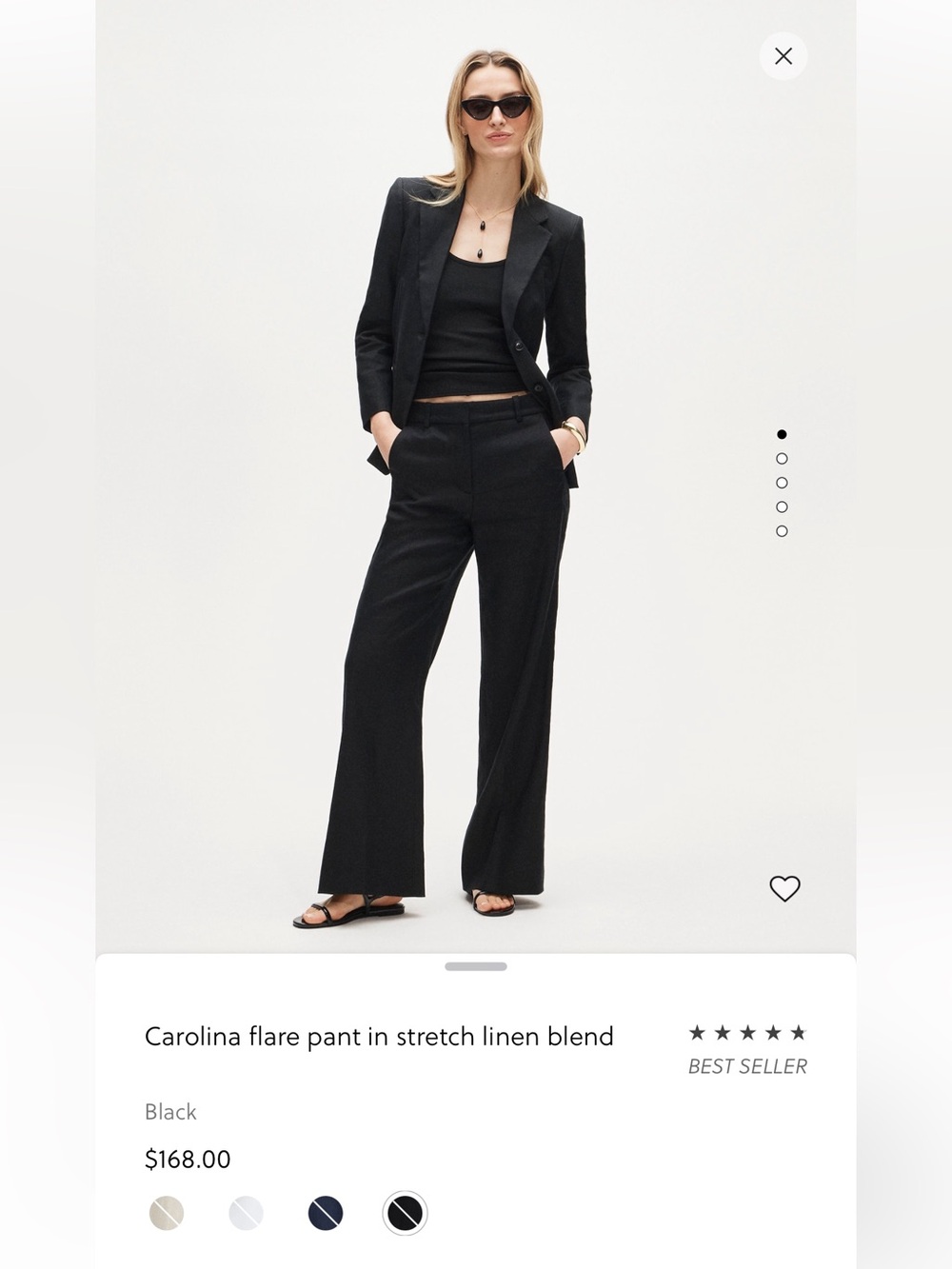 J. Crew Black Flare Pants — Tailored Bootcut